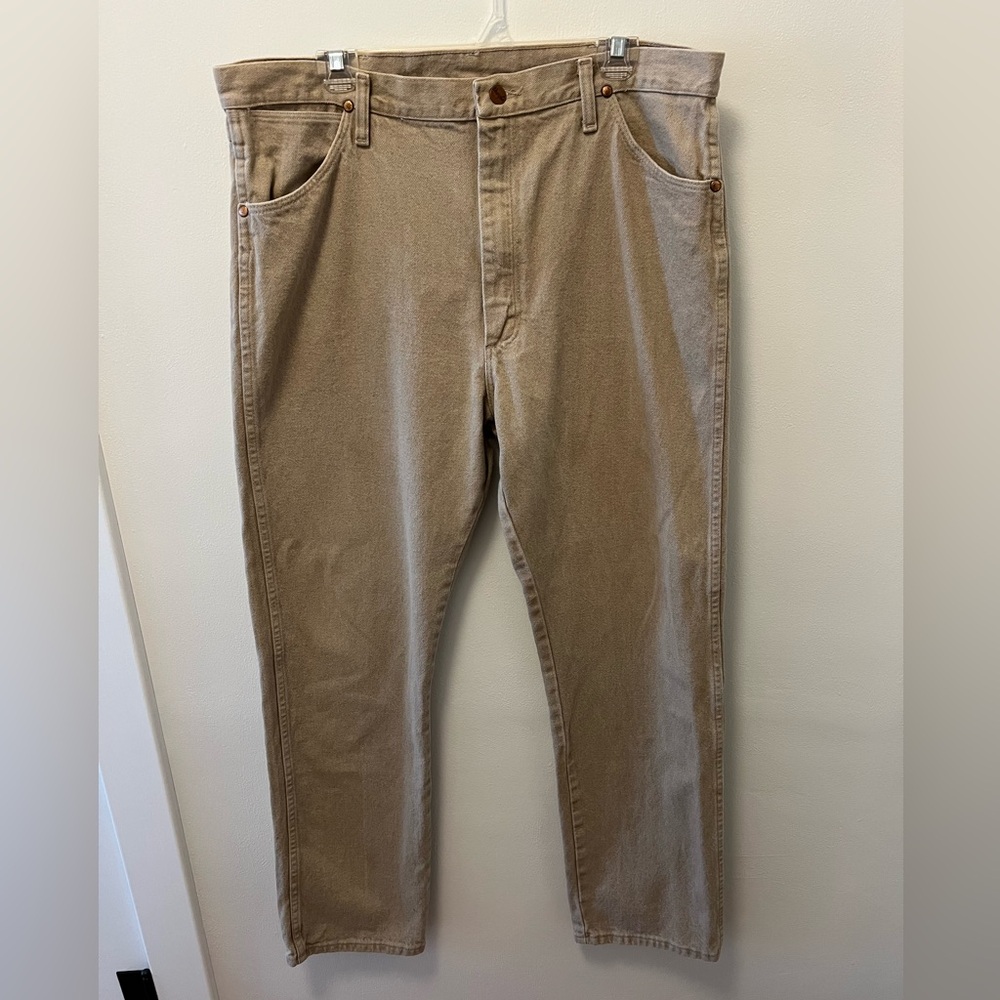 Wrangler Tan Denim Men’s 38x34 Jeans Western Jeans